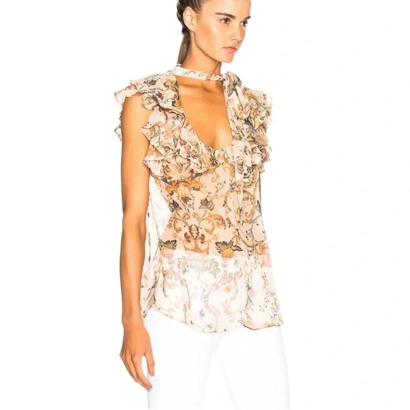 Zimmermann Painted Heart Cascade Tank Top - Picture 2 of 7